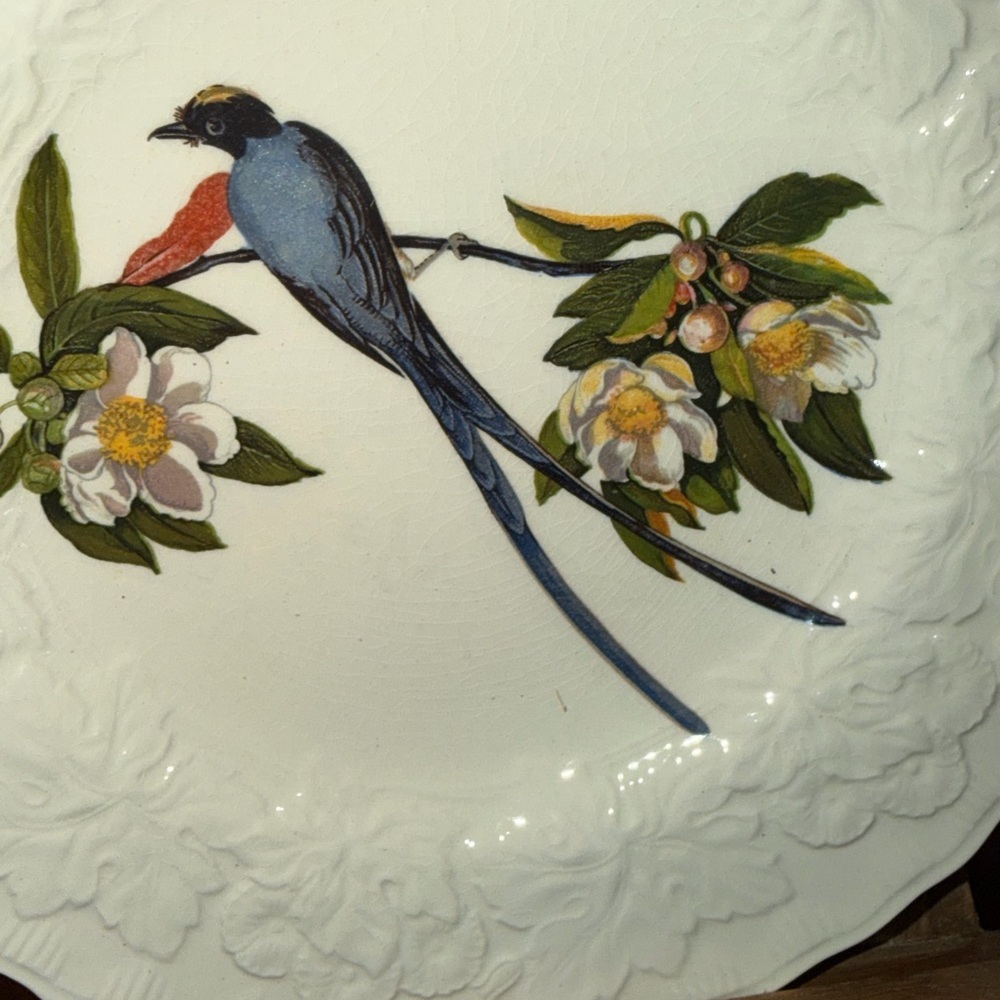 Alfred Meakin England Decorative Plate — Fork-Tailed Flycatcher